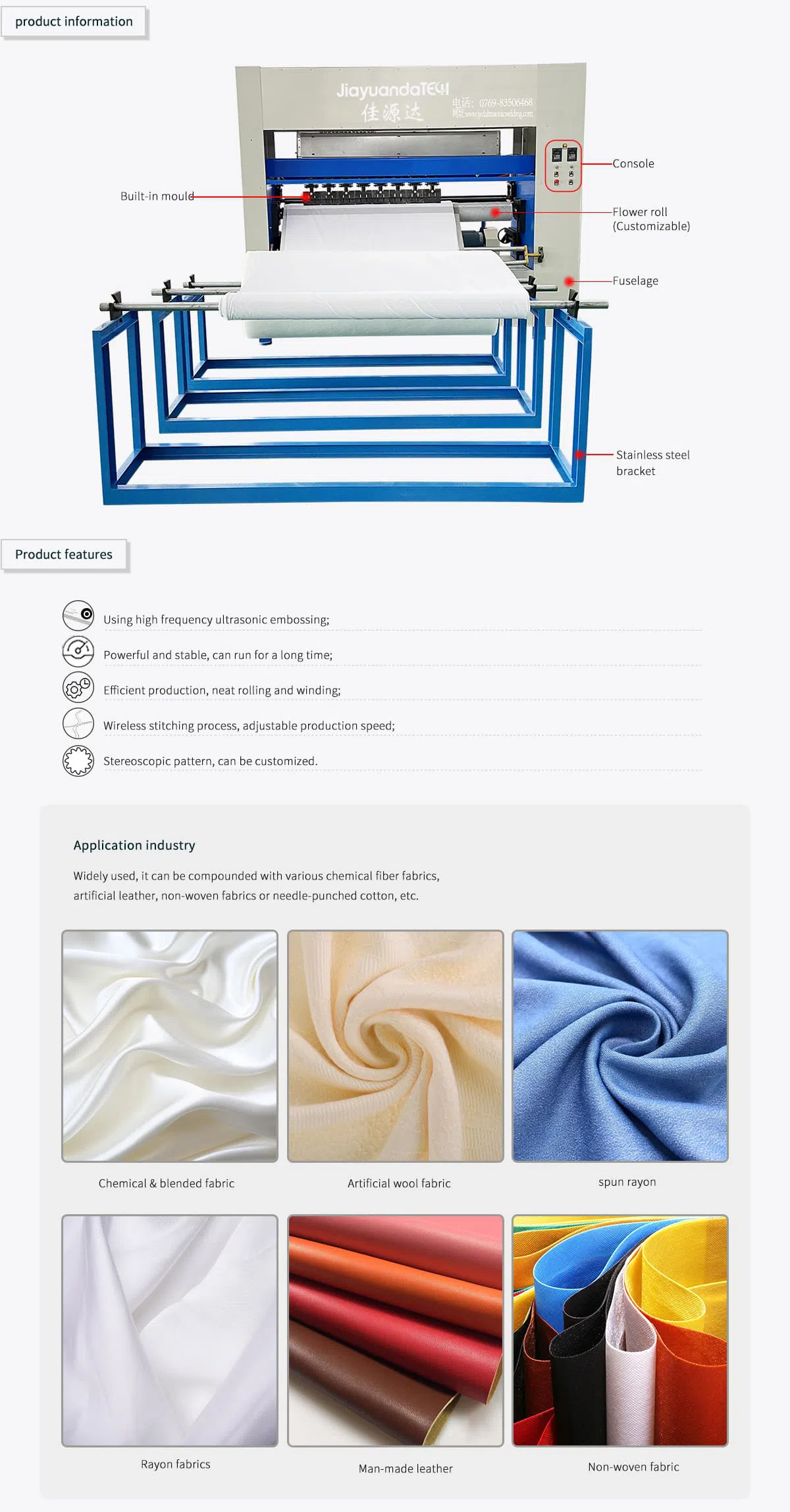 ultrasonic lamtinator machine-1 Ultrasonic Non Woven Mattress Laminating Machine